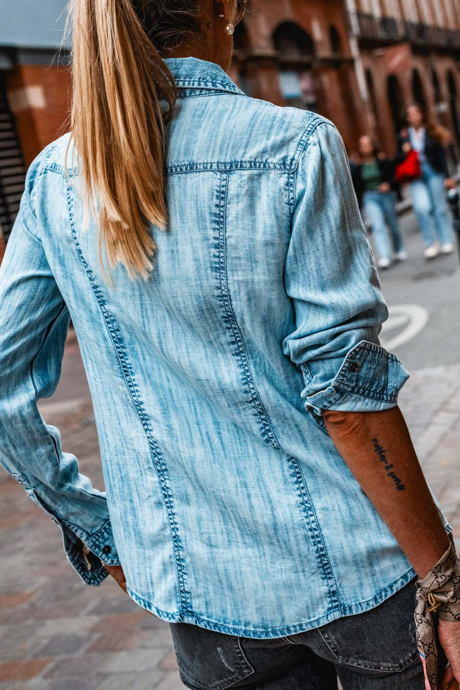 Chemise Grungemama Tylan bleu