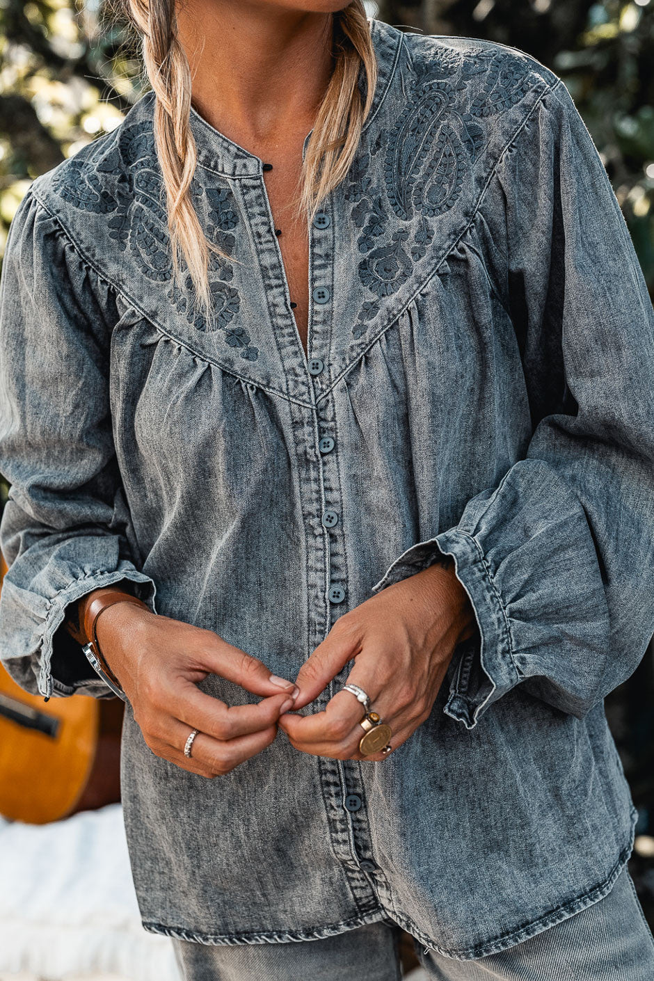 Chemise Nellie anthracite