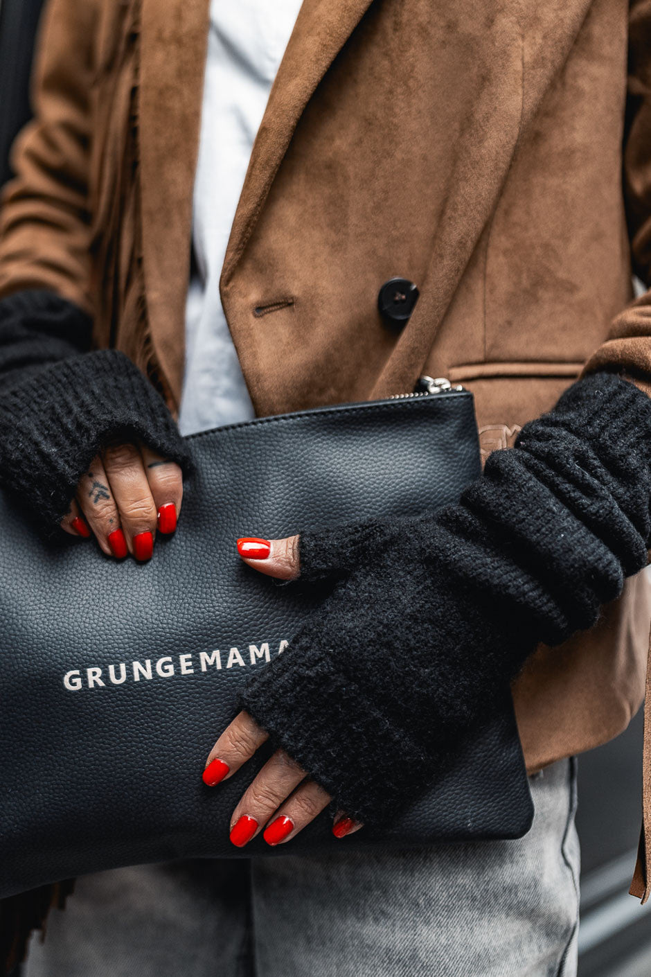 Pochette Grungemama Small Worky noir