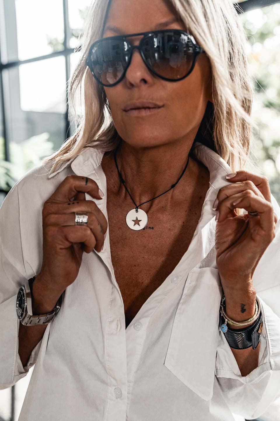 Collier Grungemama Medalla silver