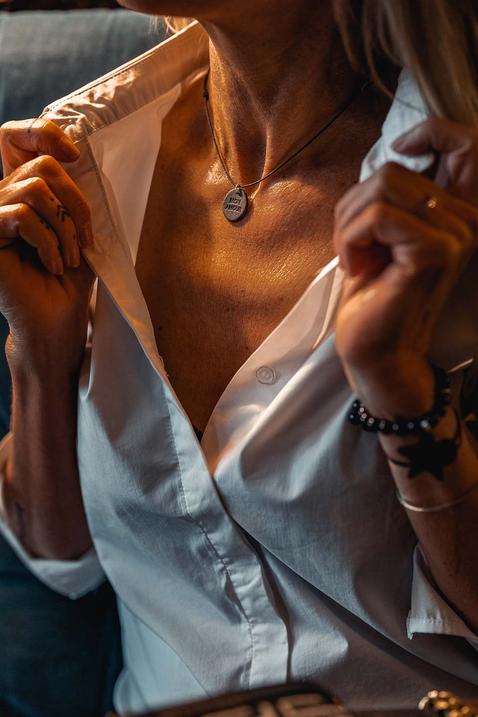 Collier "Mon Amour" noir