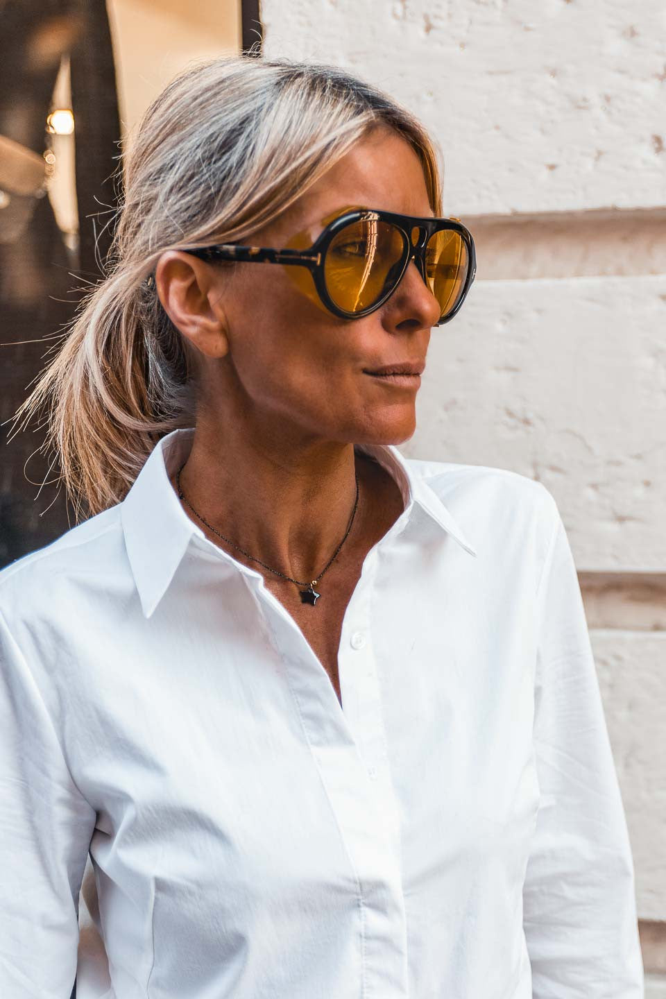 Collier Triplette etoile noir