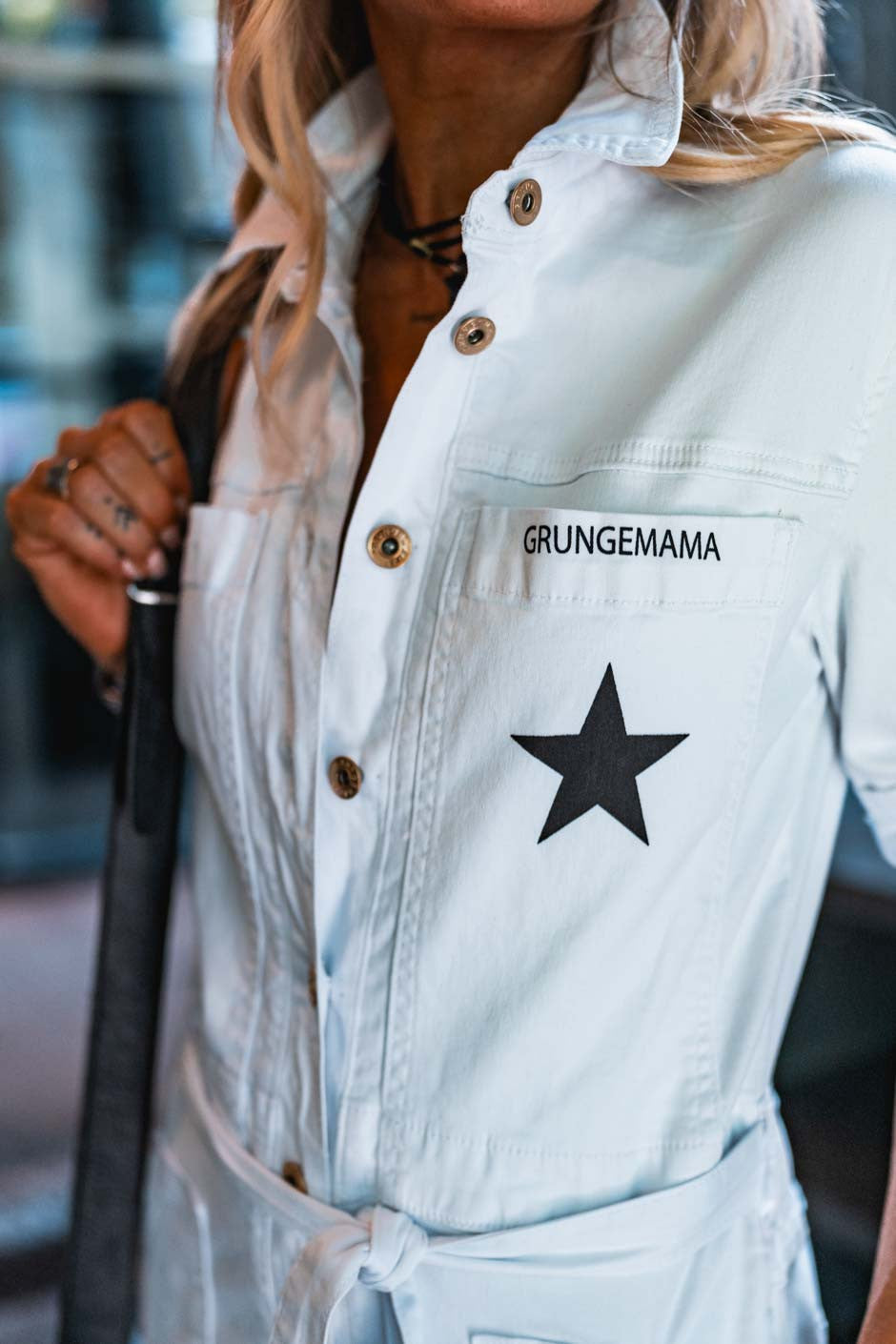 Combinaison Grungemama Betina blanc