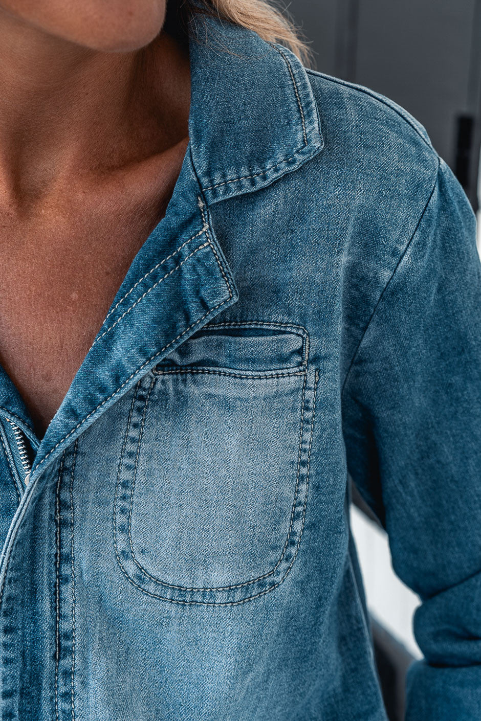 Combinaison Ornella bleu