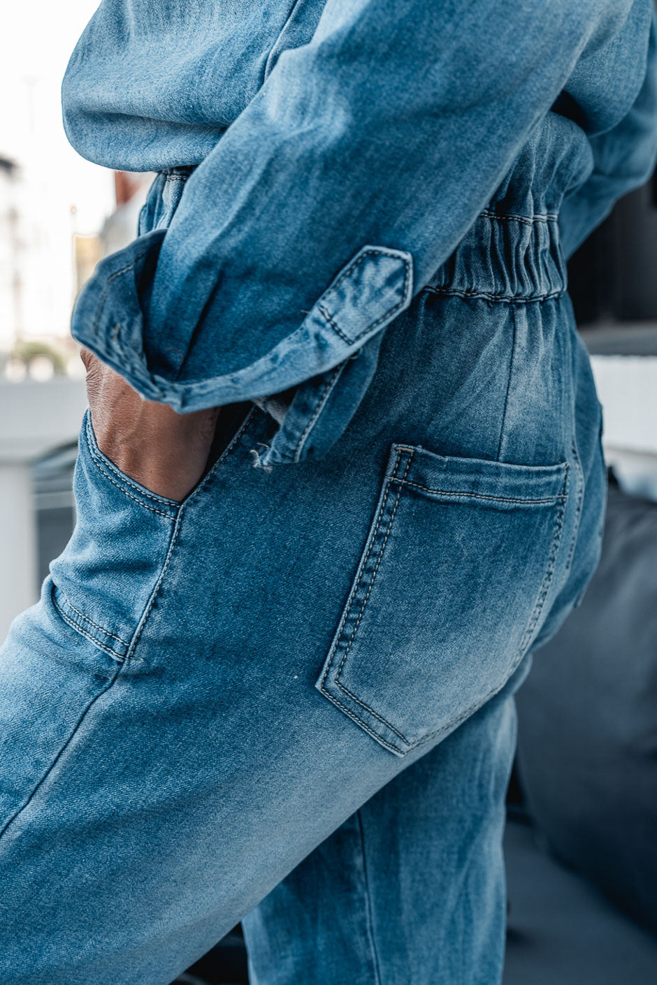 Combinaison Ornella bleu