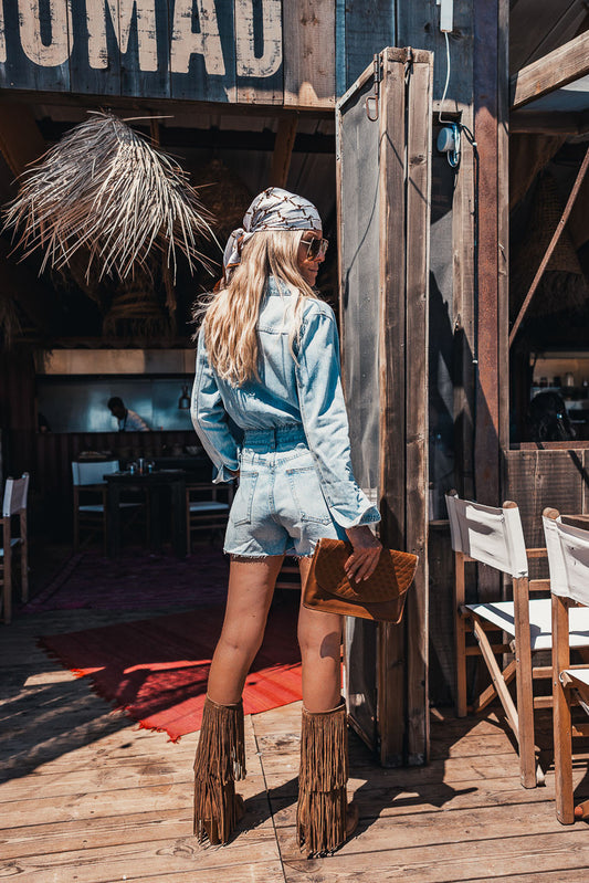 Combishort Tulsa bleu