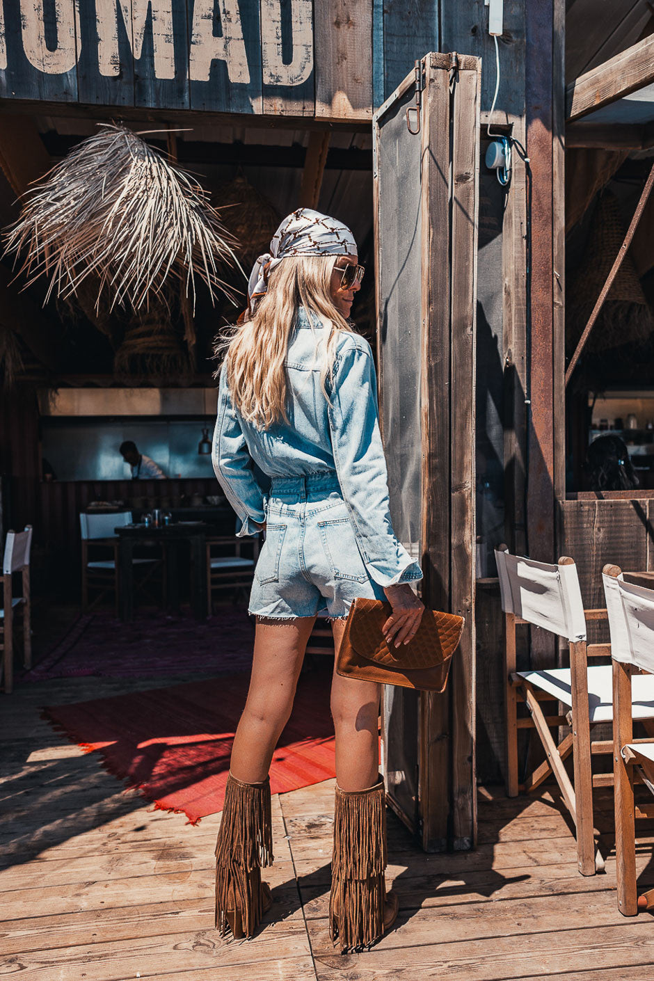 Combishort Tulsa bleu