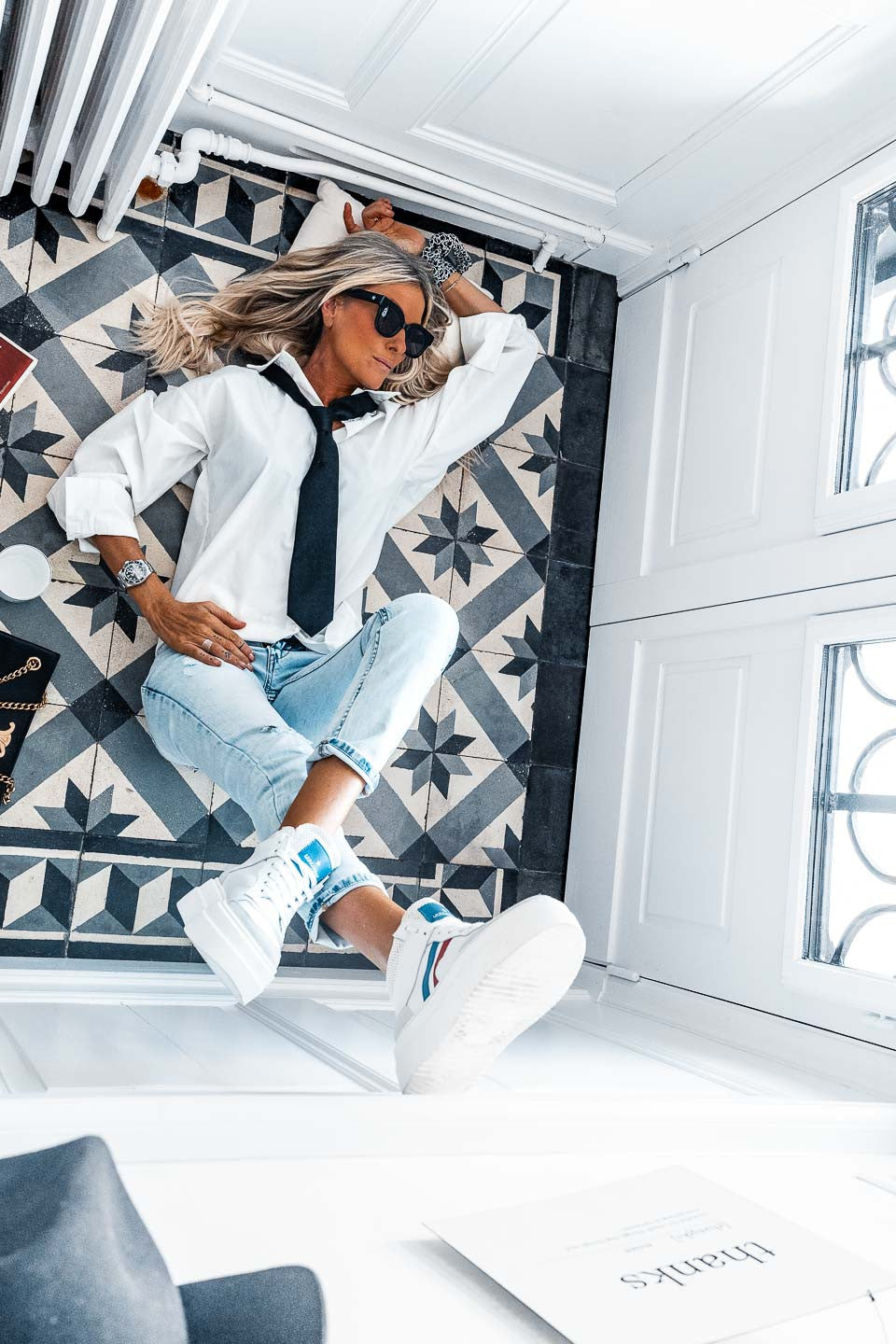 Cravate Grungemama Harvey noir