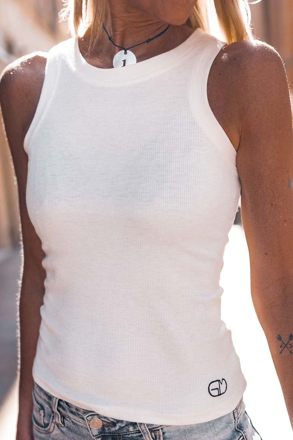 Debardeur Grungemama Boy blanc