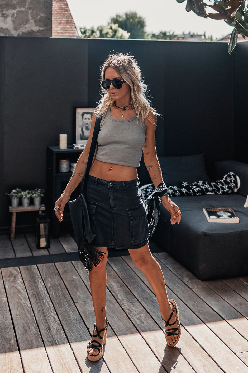 Debardeur Grungemama Mitch kaki