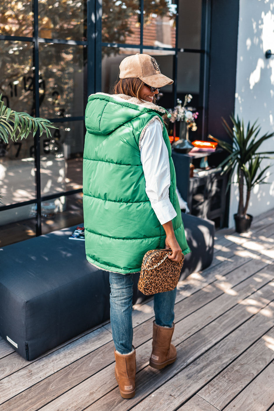 Doudoune réversible Grungemama Doris vert