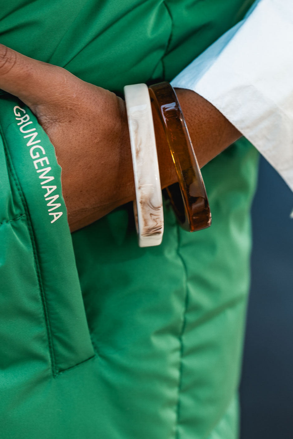 Doudoune réversible Grungemama Doris vert