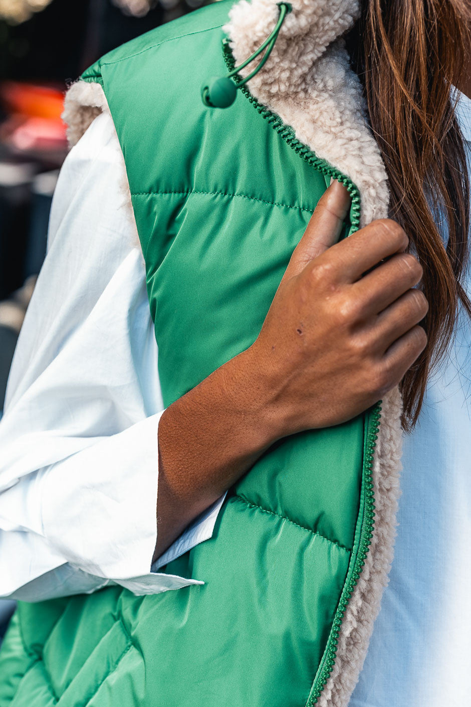 Doudoune réversible Grungemama Doris vert