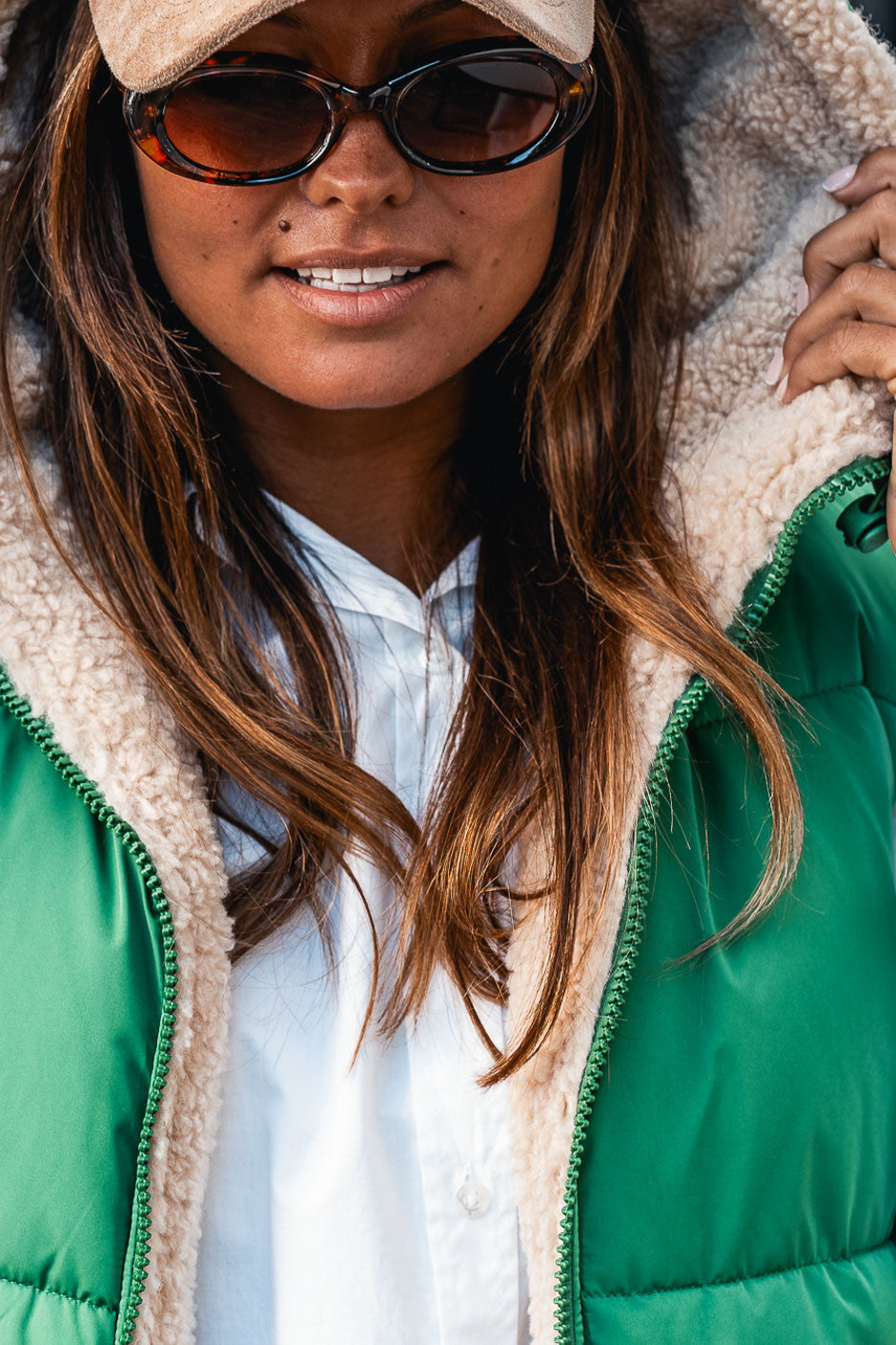 Doudoune réversible Grungemama Doris vert