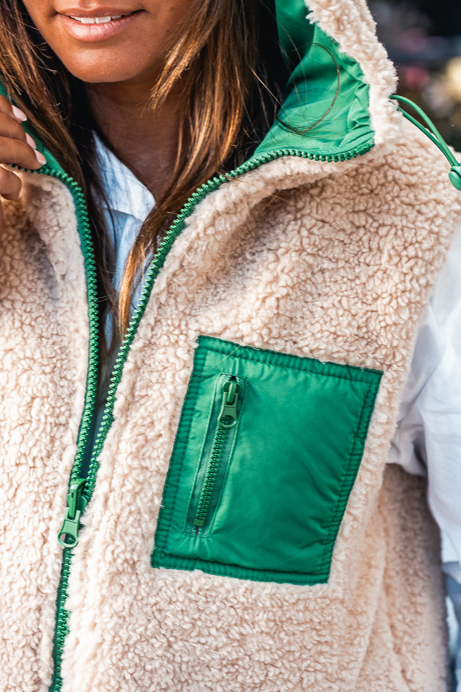 Doudoune réversible Grungemama Doris vert