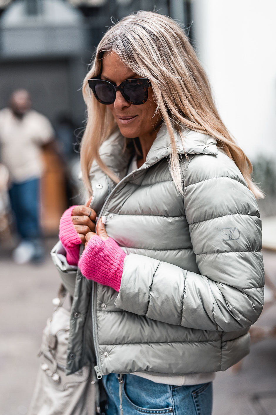 Doudoune Grungemama Luna vert d'eau