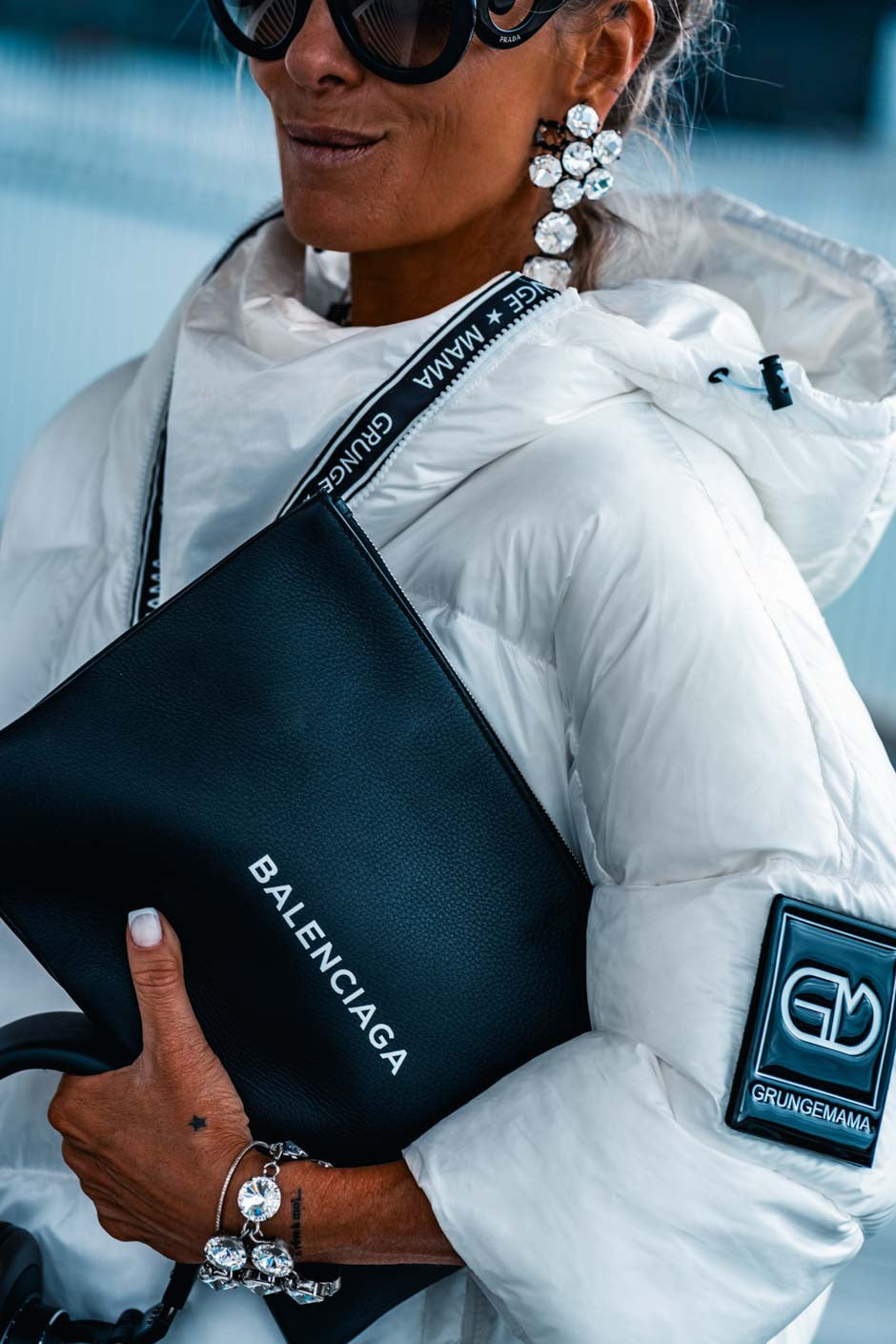 Doudoune Grungemama Puffy blanc
