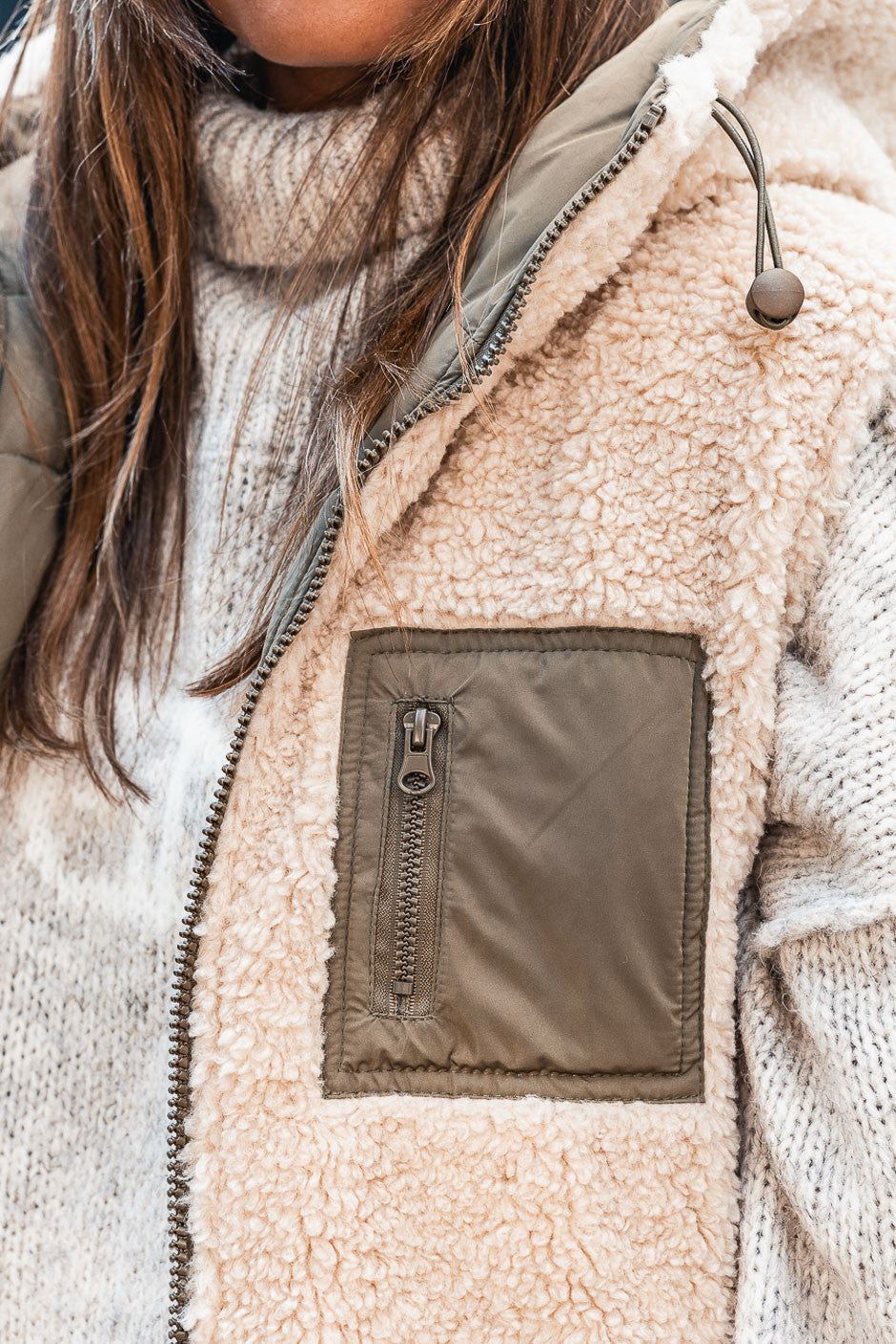 Doudoune réversible Grungemama Doris kaki