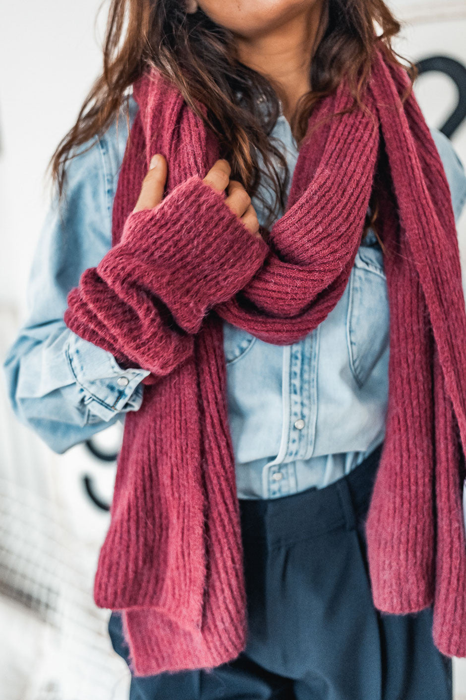 Echarpe Grungemama Lovely Bordeaux