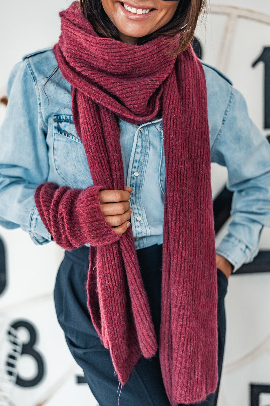 Echarpe Grungemama Lovely Bordeaux