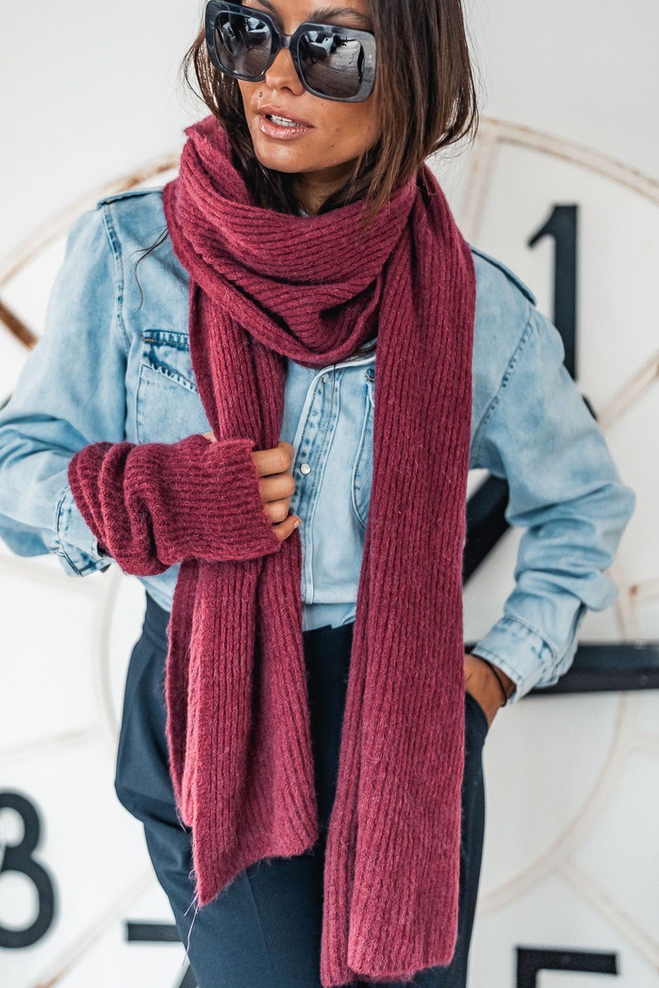 Écharpe Vintage Bordeaux Années 80 – Scarf Supporter, Collection