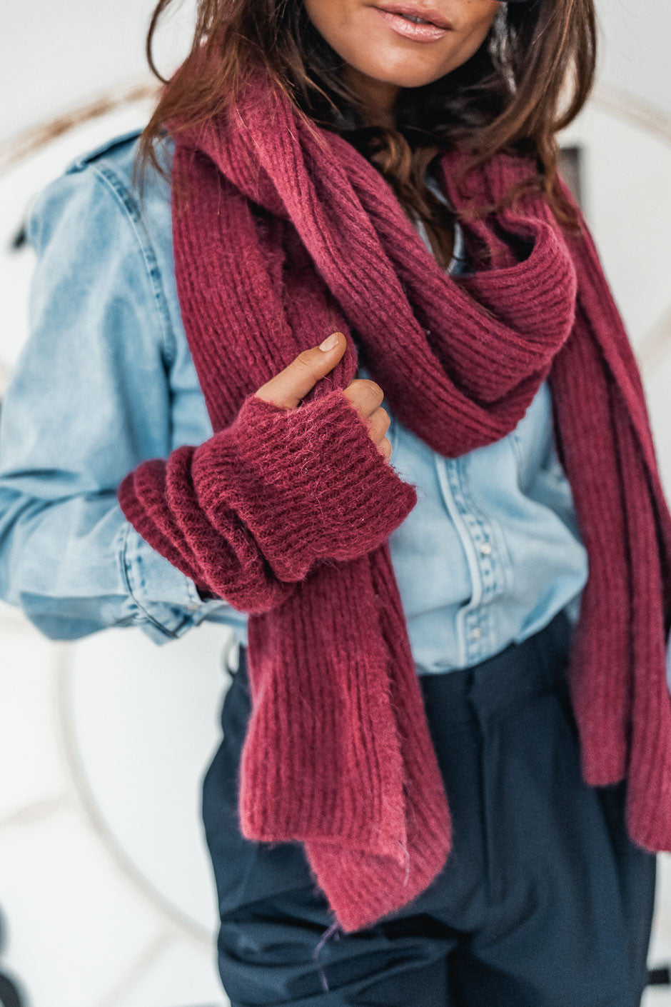 Echarpe Grungemama Lovely Bordeaux