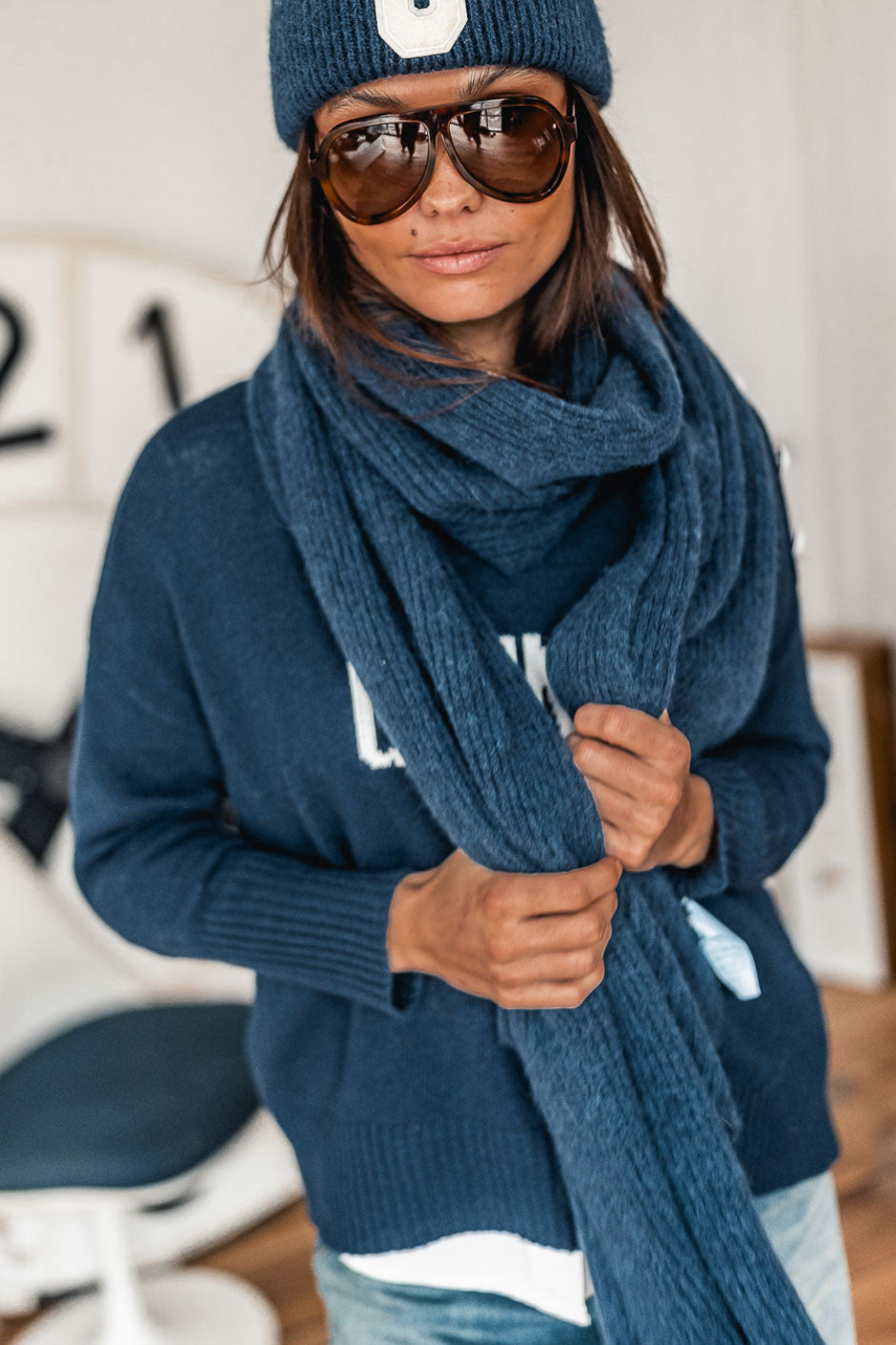 Echarpe Grungemama Lovely marine