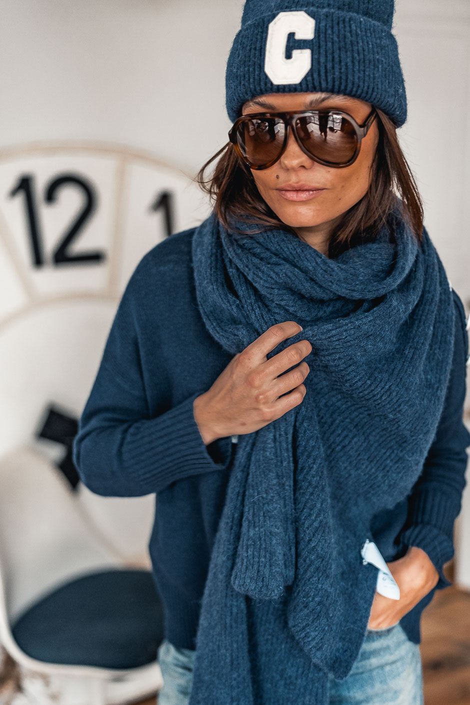 Echarpe Grungemama Lovely marine