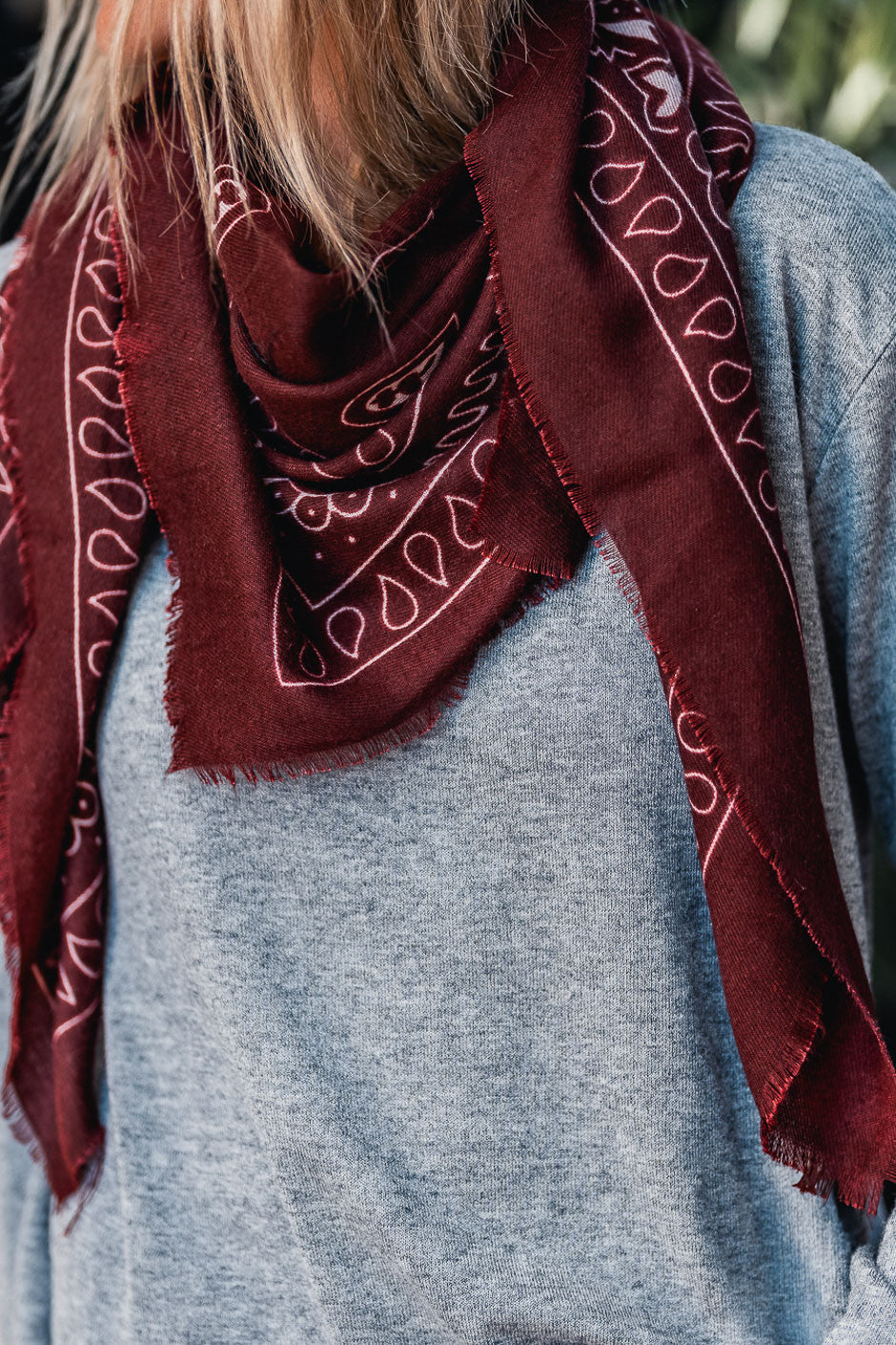 Echarpe Joey bordeaux
