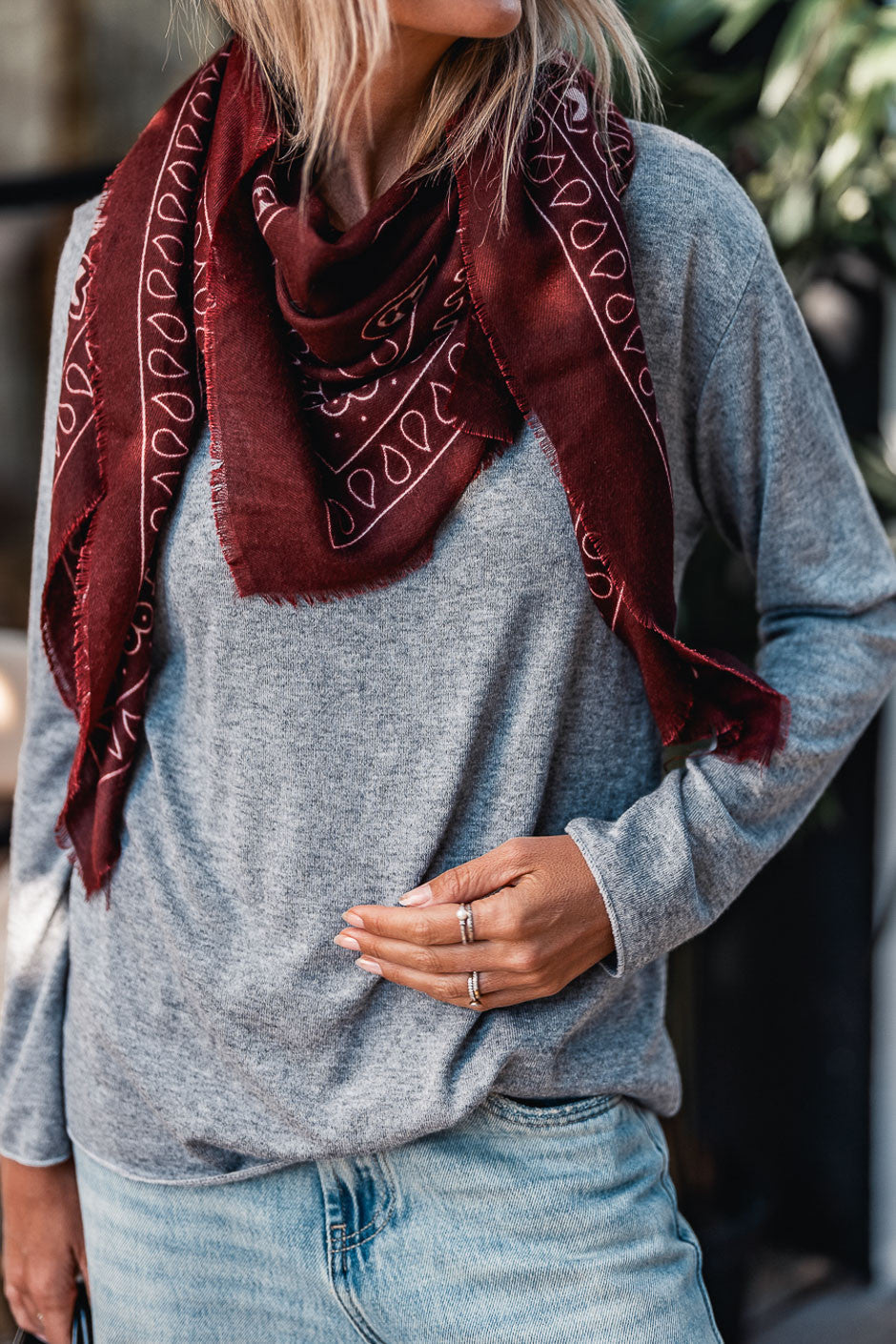 Echarpe Joey bordeaux