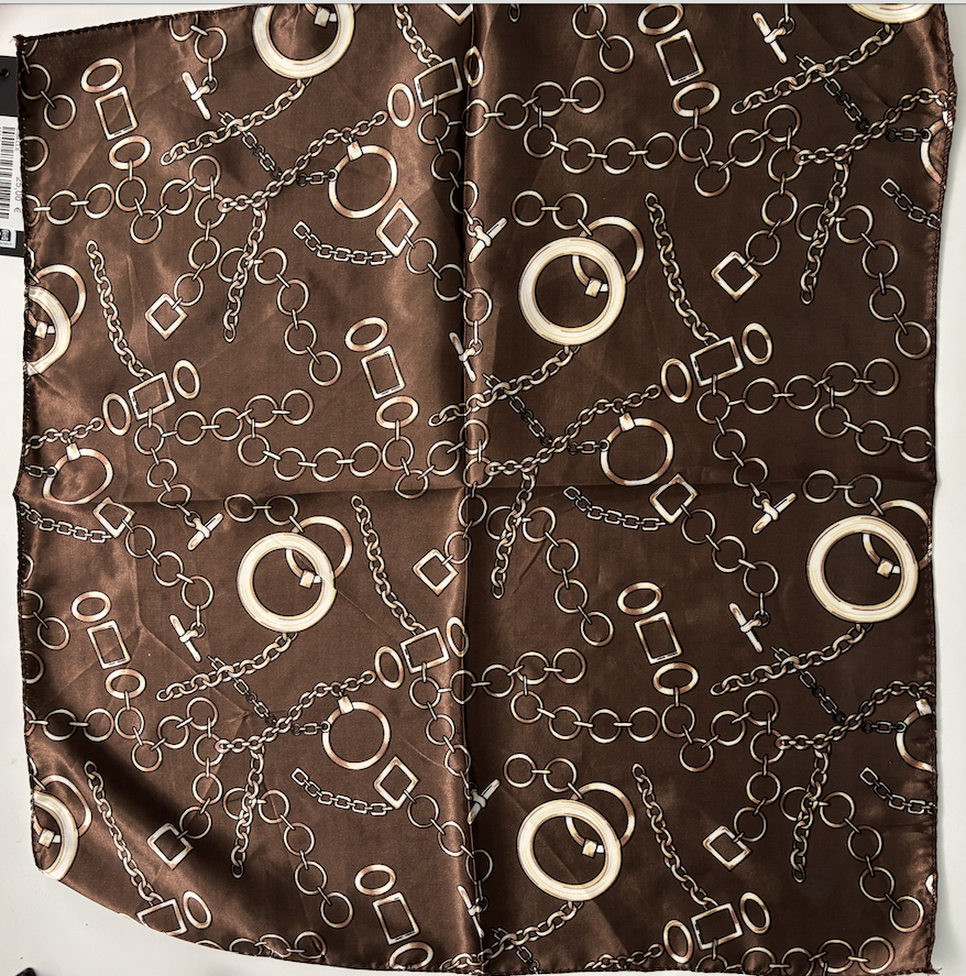 Foulard Deny imprimé brown
