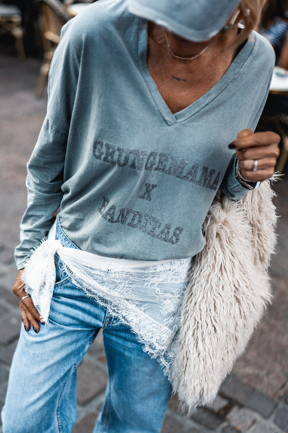 Foulard Grungemama Lace blanc