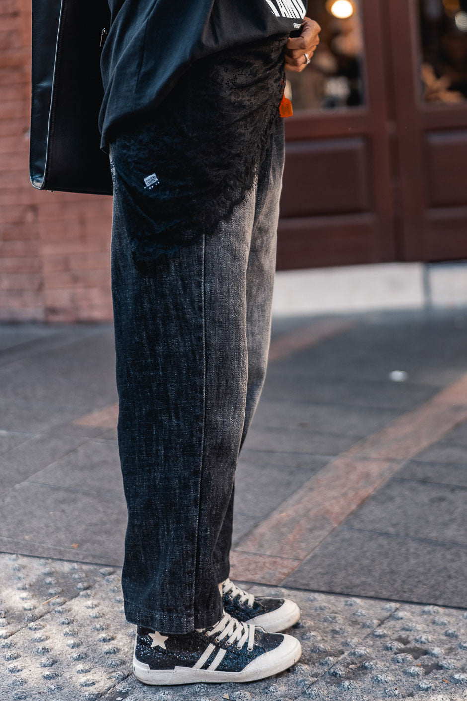 Foulard Grungemama Lace noir