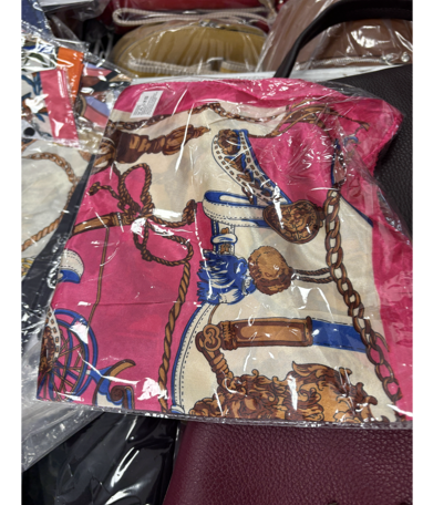 Foulard Zoan imprimé rose