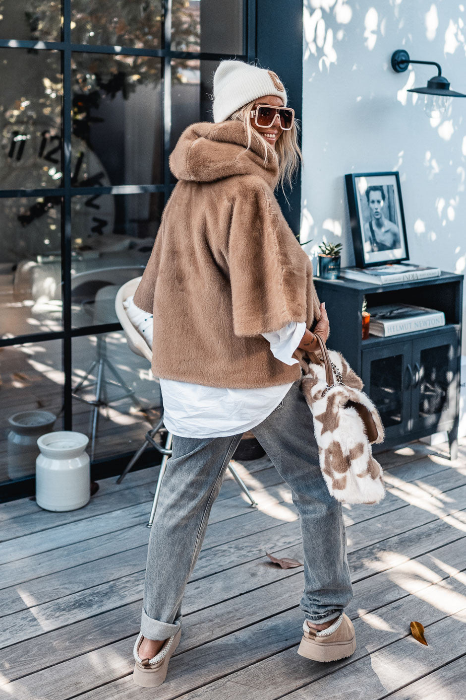 Fourrure Grungemama Alizée taupe