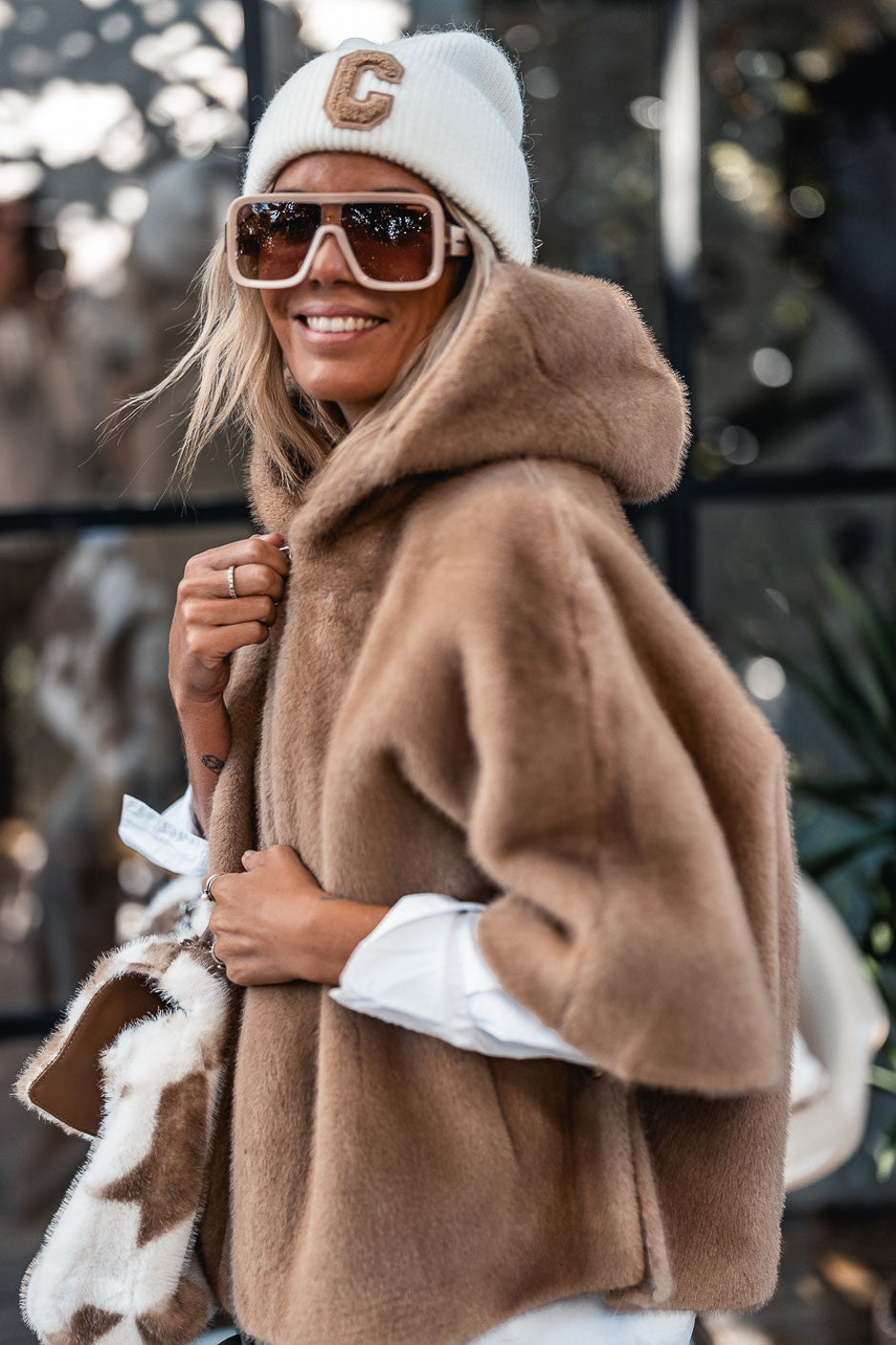 Fourrure Grungemama Alizée taupe