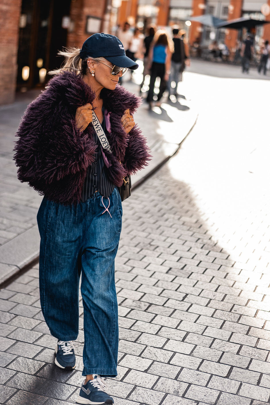 Fourrure Grungemama Angela aubergine