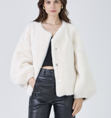 Fourrure Grungemama Gabriella ecru