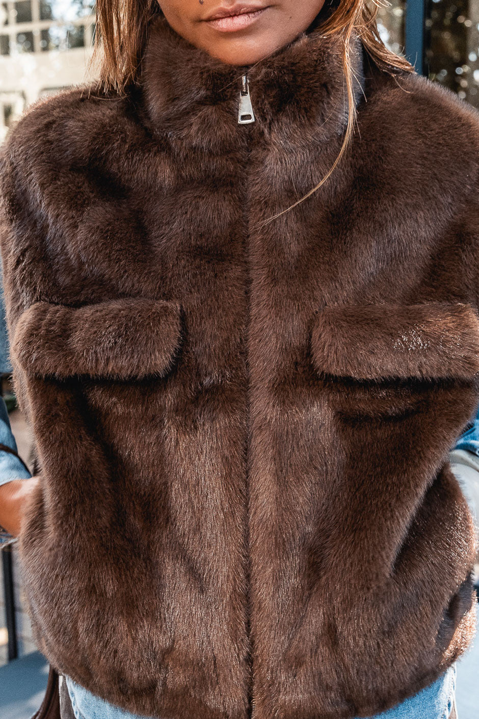 Fourrure Grungemama Gaby brown