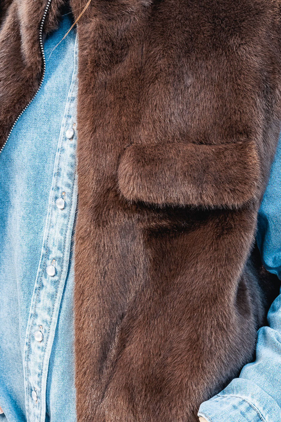 Fourrure Grungemama Gaby brown