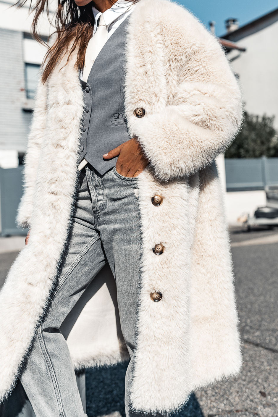 Fourrure Grungemama Mona beige