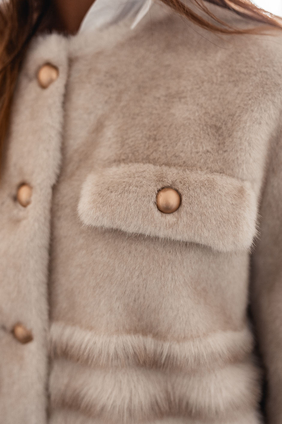 Fourrure Grungemama Sienne beige