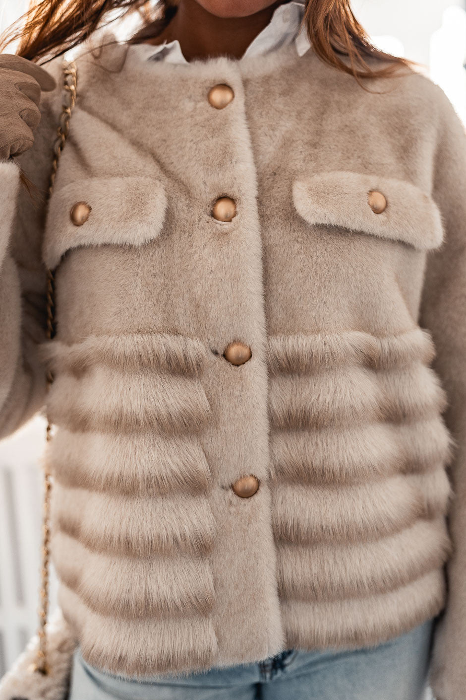 Fourrure Grungemama Sienne beige