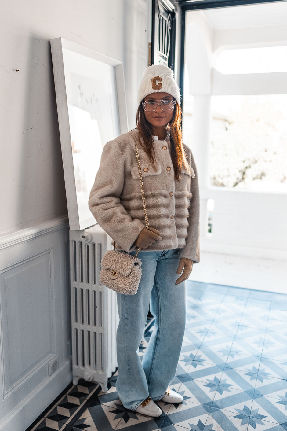 Fourrure Grungemama Sienne beige