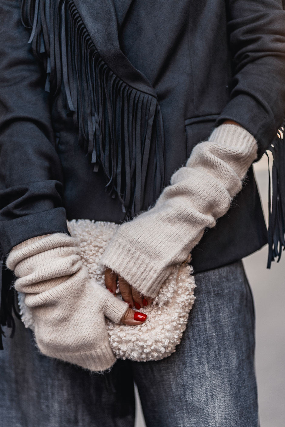 Mitaines Daisy beige