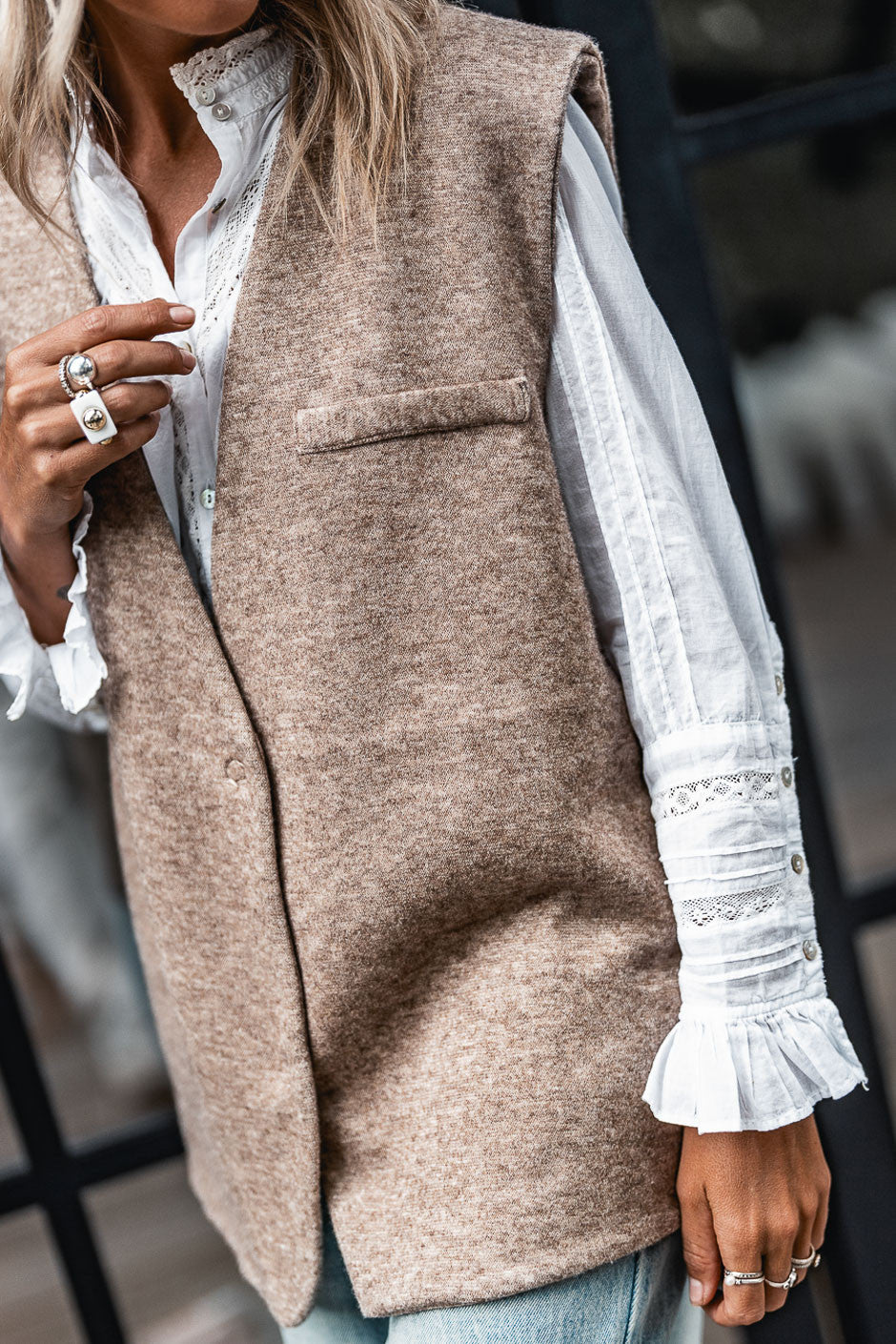 Gilet Banditas Sangio beige