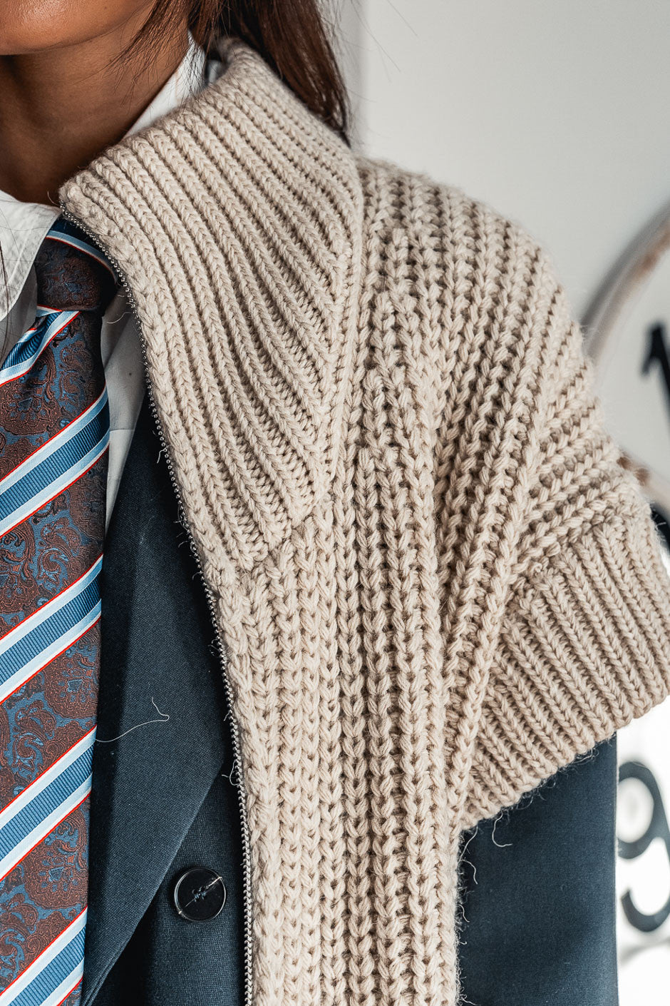 Gilet Banditas Spike ecru