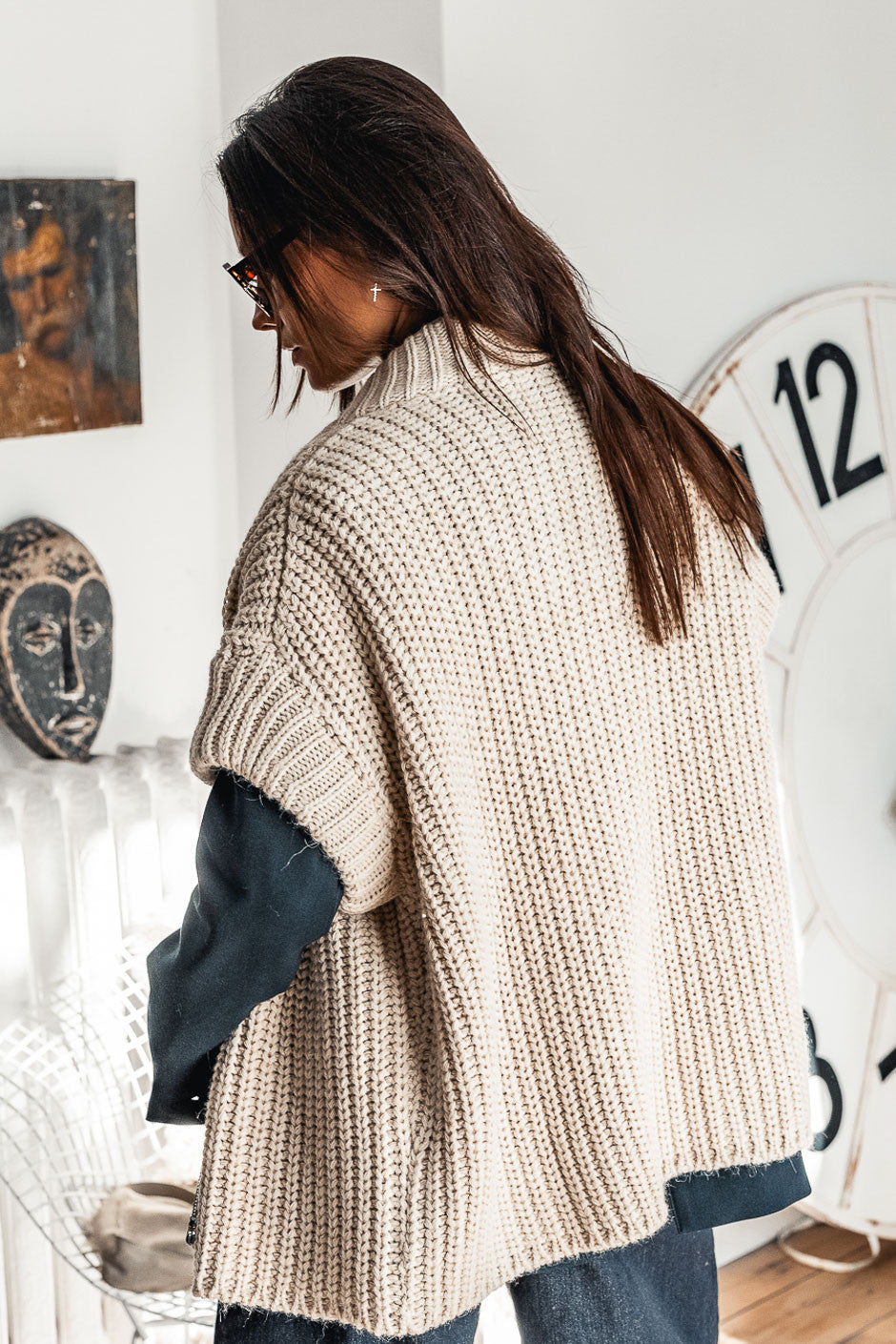 Gilet Banditas Spike ecru