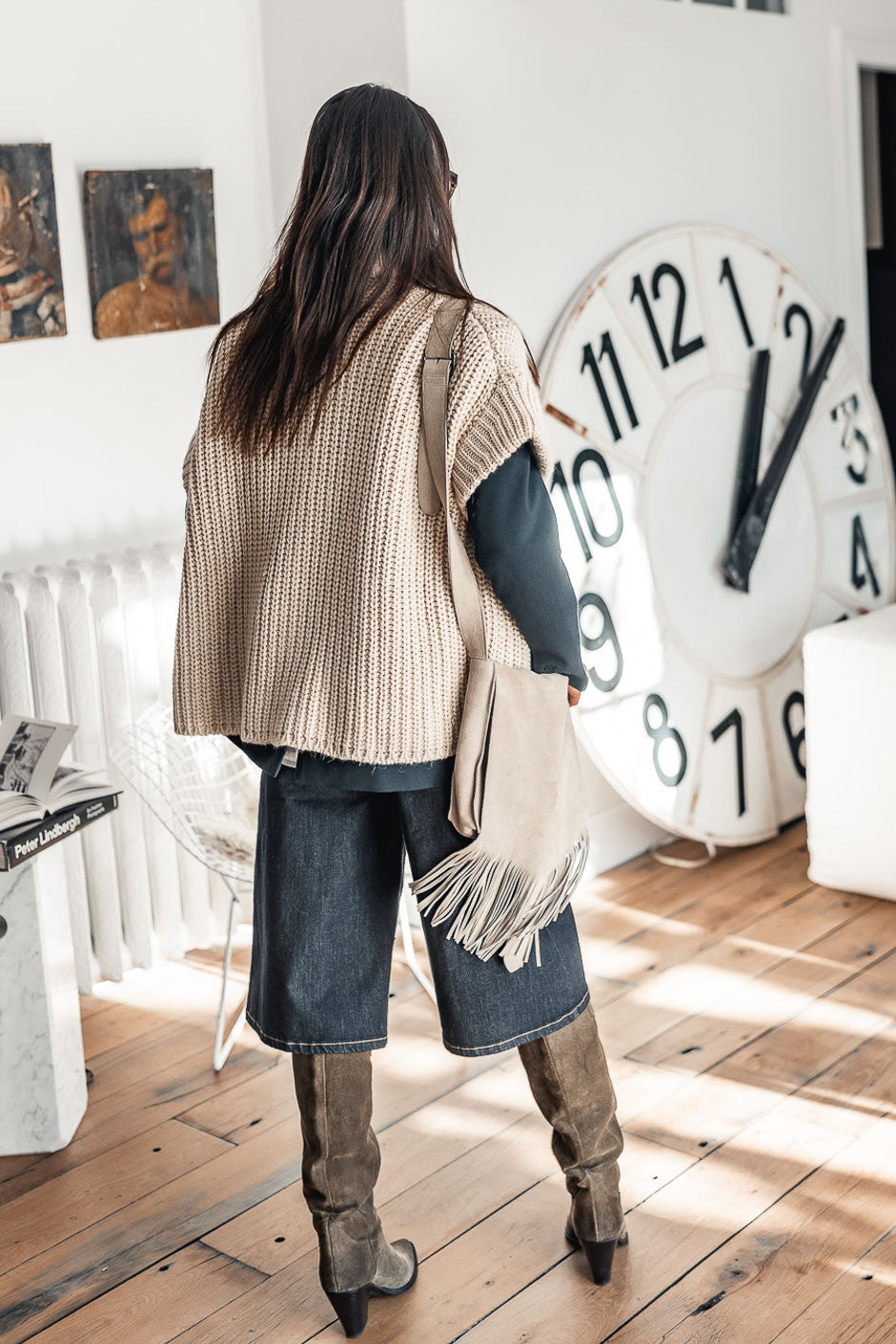 Gilet Banditas Spike ecru