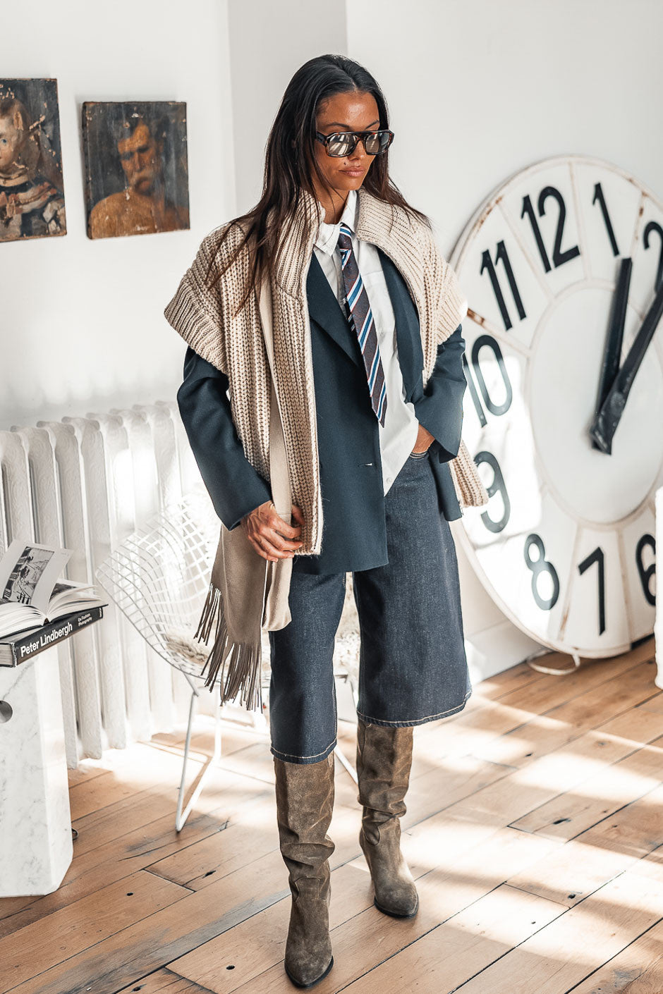 Gilet Banditas Spike ecru